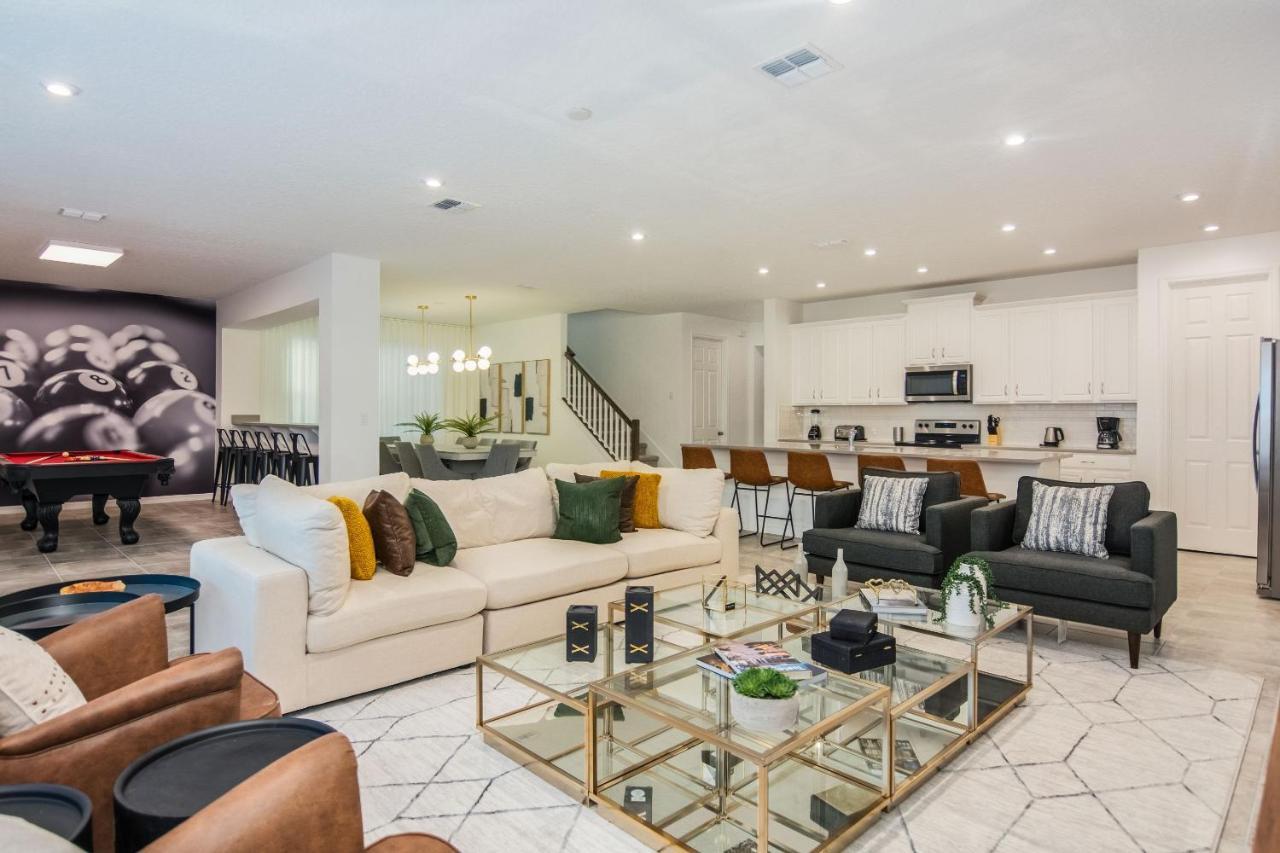 Brand New 9 Bedrooms House With Private Pool, Star Wars Game Room, Theme Rooms And Lake View Sa2145 Kissimmee Exteriör bild